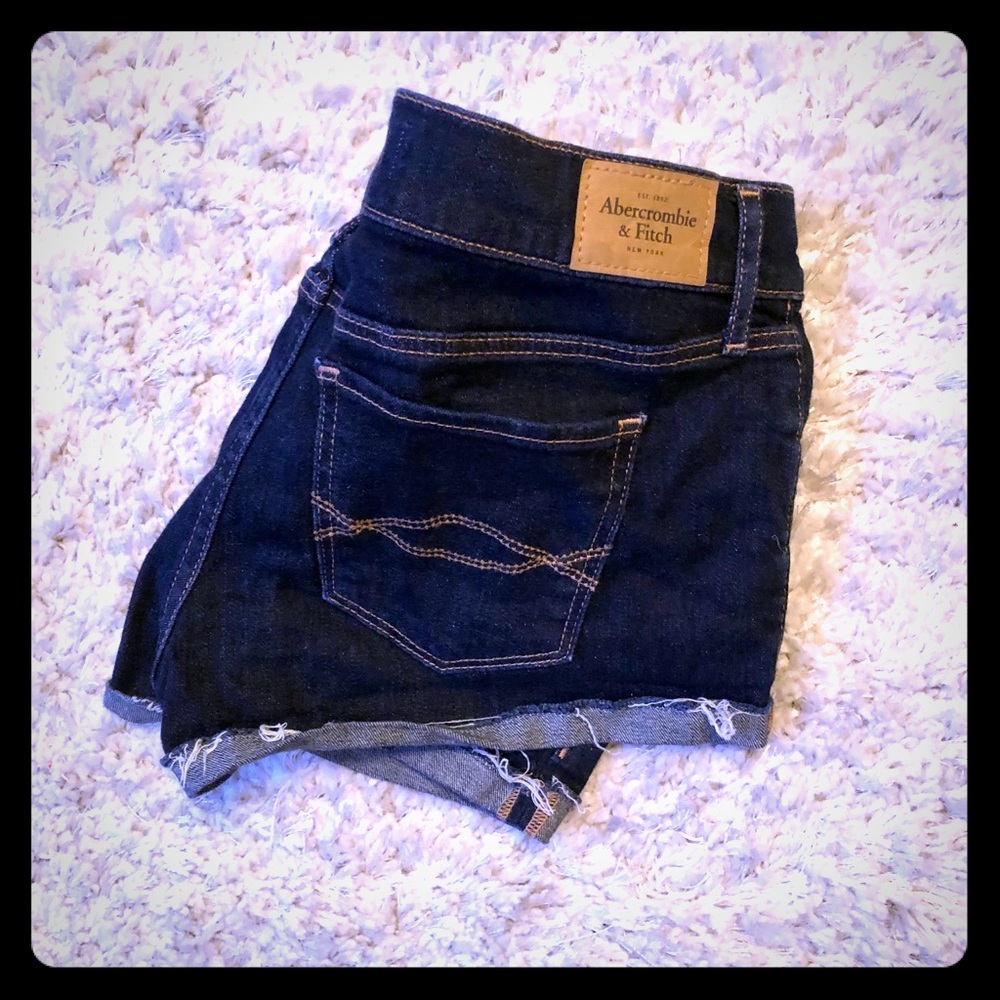 Abercrombie stretch denim short shorts